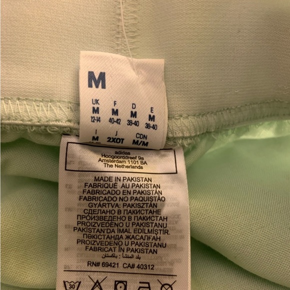 Reebok Maxi Skirt Flared Side Slits Pockets Green Medium Waist 15-17” - Picture 9 of 12